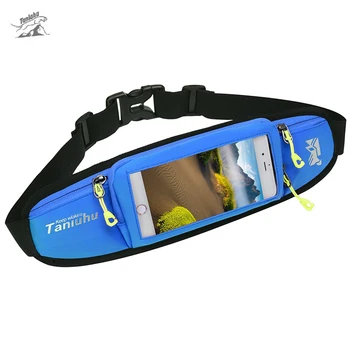 

Men Women Reflective Running Waist Bags Gym Jogging Sports Pockets Touch Screen Bag for iPhone 7 Plus Mobile Phone Bag Belt