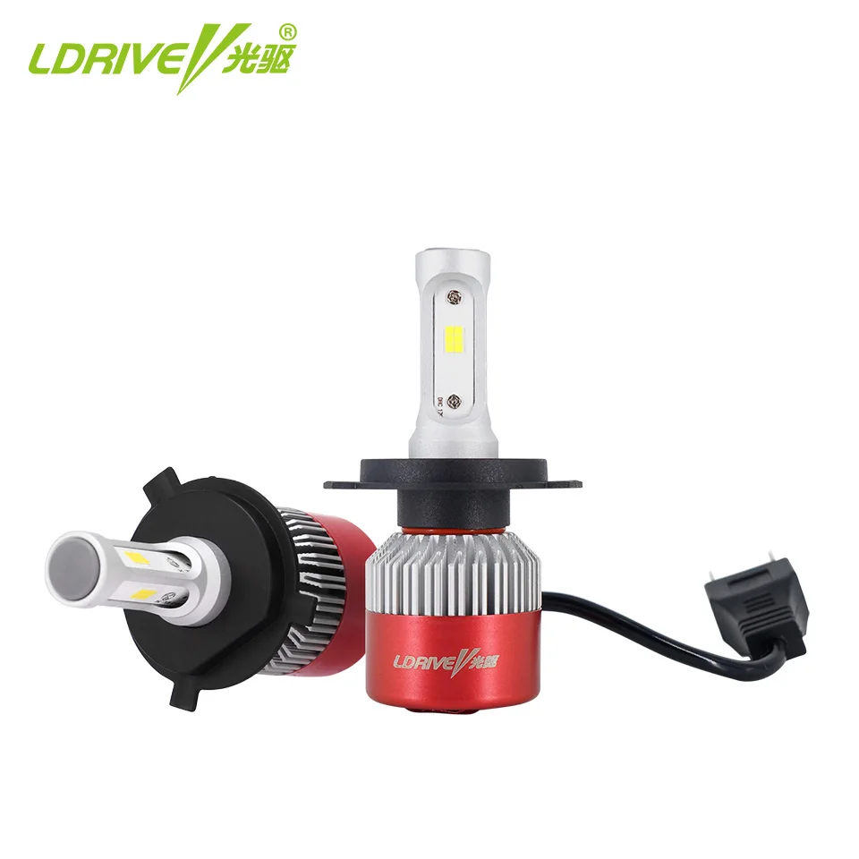 

LDRIVE Car Headlight H7 H4 LED H8/H11 HB3/9005 HB4/9006 H1 H3 9012 H13 9004 9007 48W 4800LM Auto Bulb Headlamp 6500K LED Light