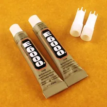 Genuine 10 Pcs E6000 Cola 9 ml Multiusos Adesivos Artesanato Jóias Pedrinhas cola Super E-6000