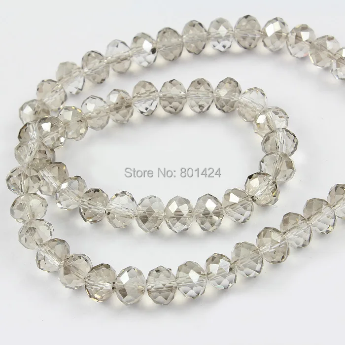 

72-1-37 china top AAA quality 5040 new Austria antique gray colour crystal beads 4MM 6MM 8MM 10MM Faced crystal rondelle beads