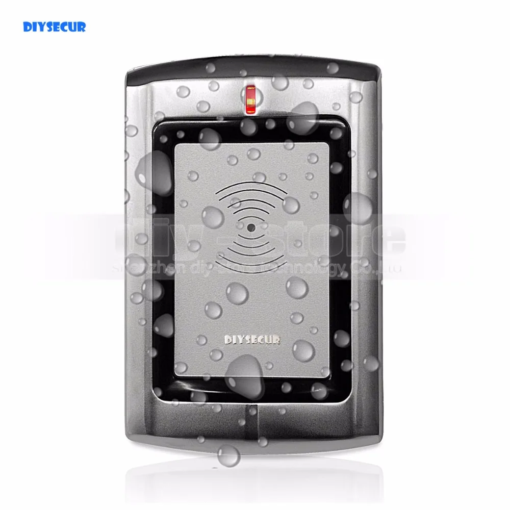 Diysecur качество Водонепроницаемый металла Wiegand 26 125 кГц EM RFID ID Card Reader для Система контроля доступа комплект r3-em