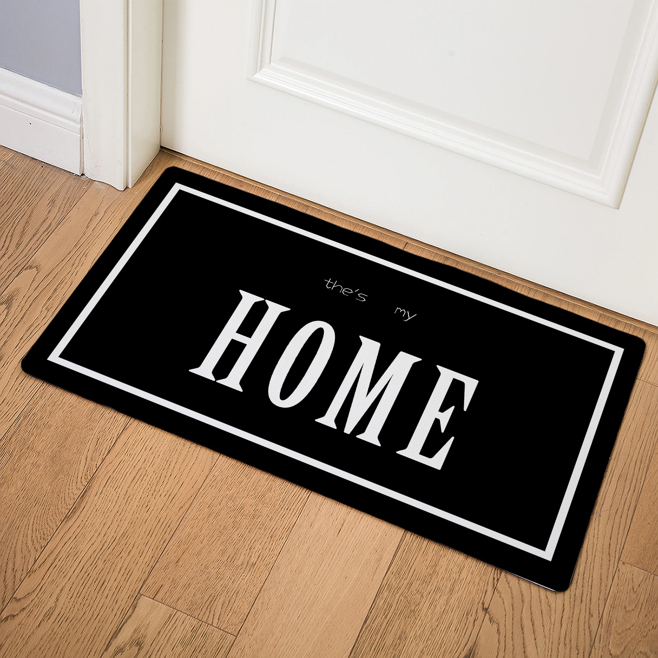 

HOME Bedroom Rugs Nordic Style Creative Floor Mats Imitation Ieather Doormat Home Decoration Mat In The Hallway Donut