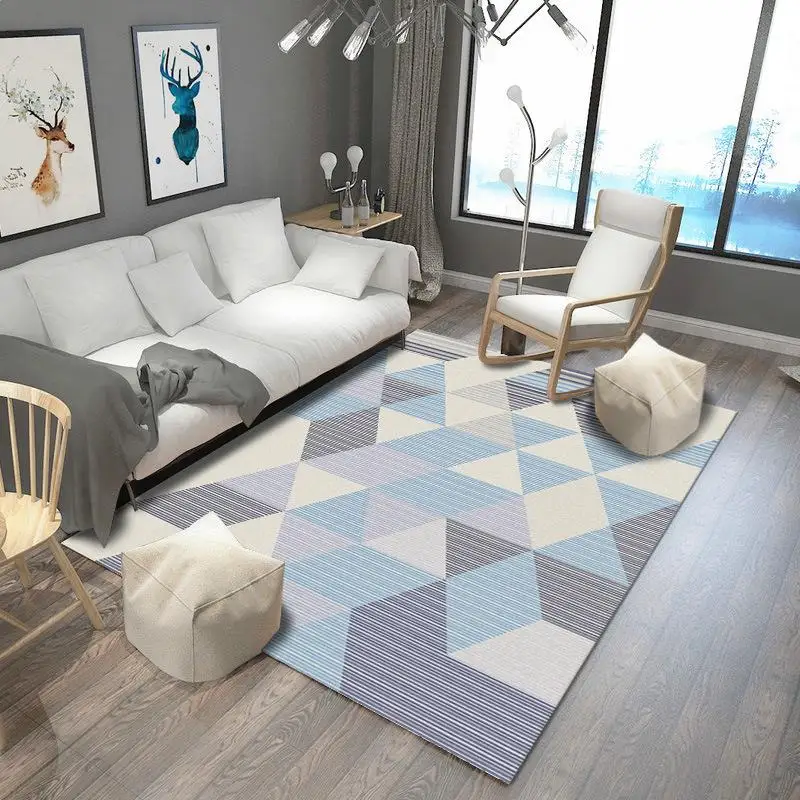 Скандинавский современный ковёр коврик для гостиной абстрактный геометрический деревянный пол ковер противообрастающий ковер для спальни салон поставка с фабрики - Цвет: HS-27