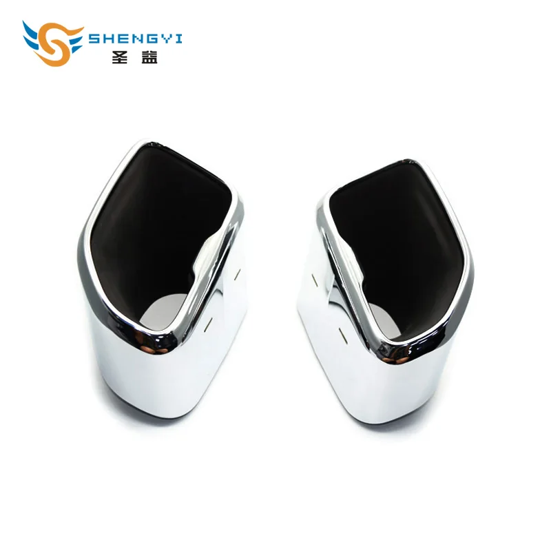 Одна пара хромированная черная/Серебристая нержавеющая сталь квадратным ...