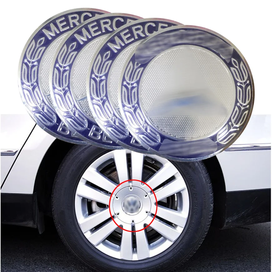 

4pcs/set Car Wheel Center Hub Cap Cover Clip-on type For Benz