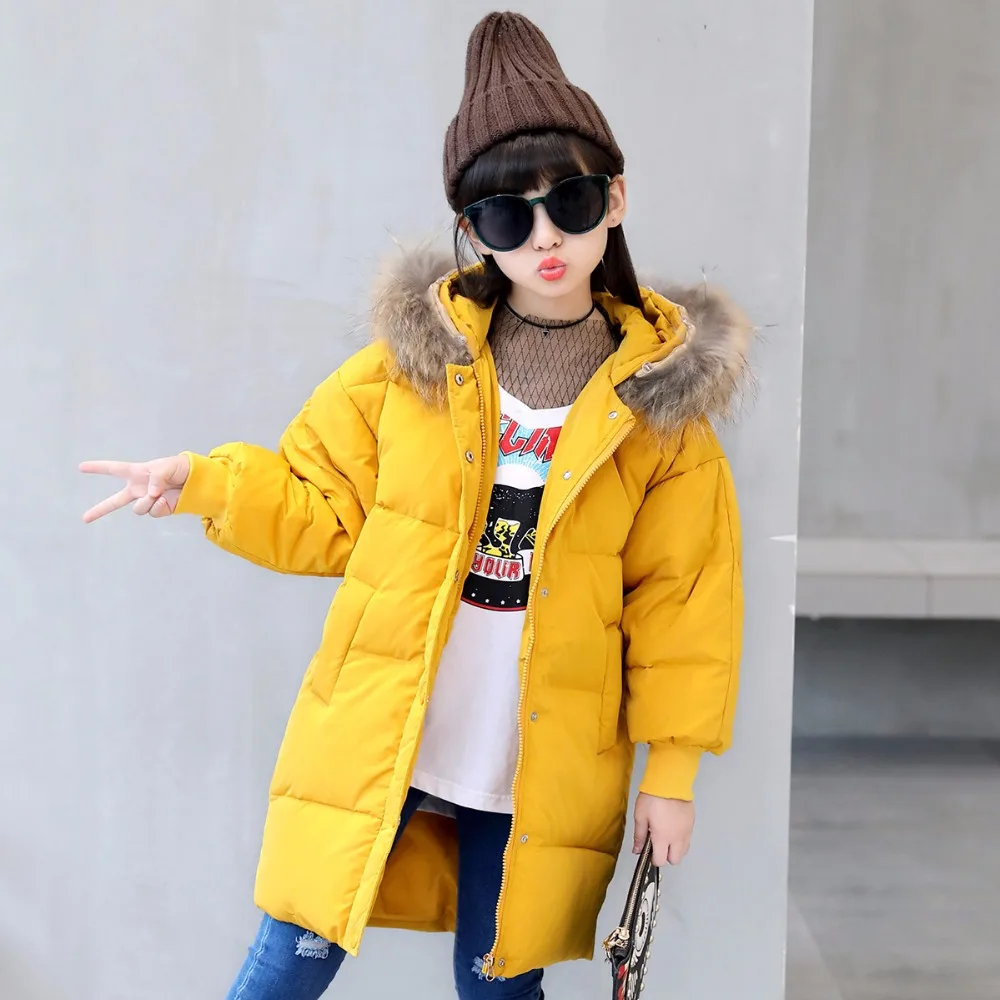 Girls winter coat down jacket for girl Down Jacket 90 Duck Down Coats
