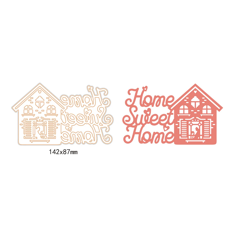 Sweet Home резки металла умирает ремесла тиснение архитектура трафареты для