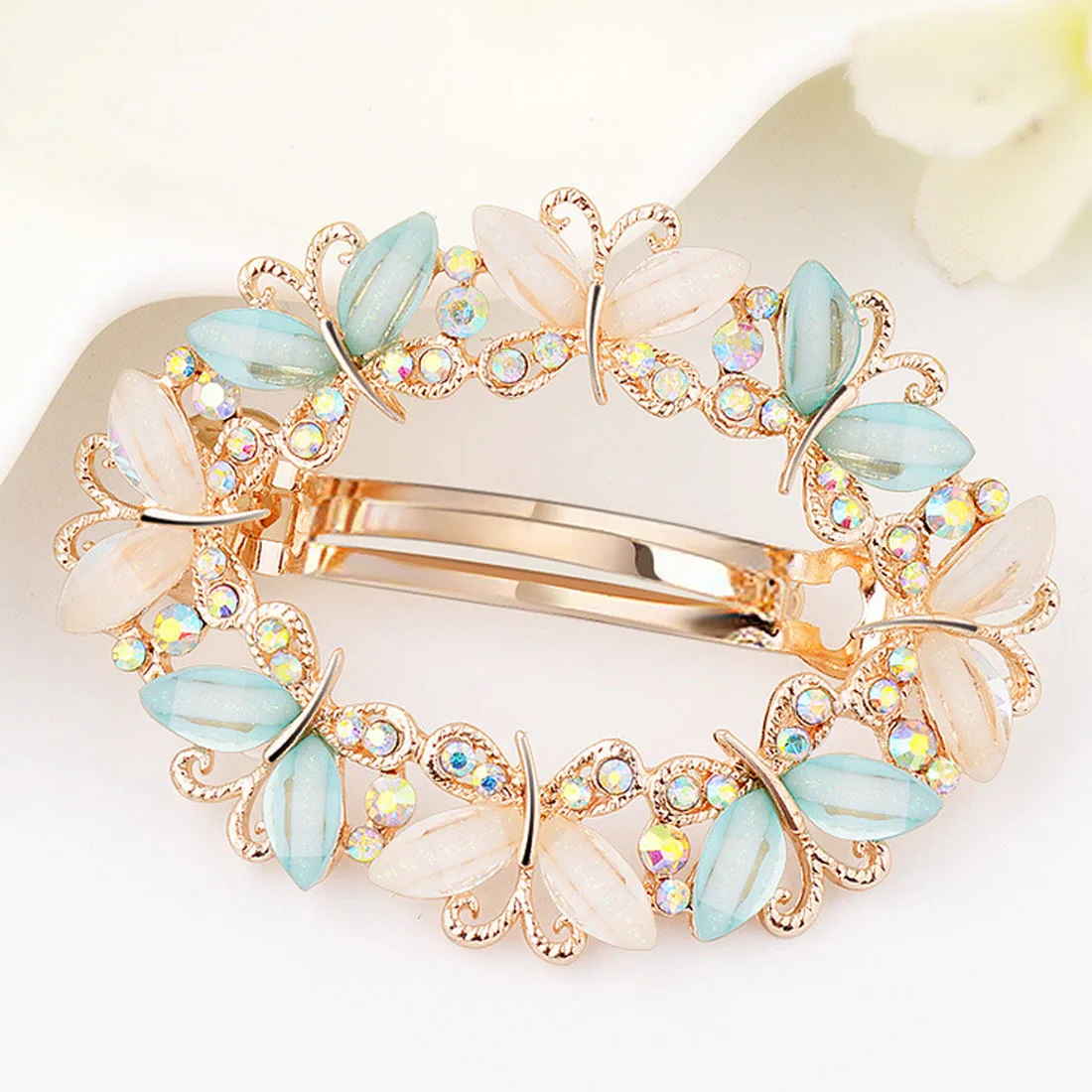 1PC Flower Butterfly Barrettes Clamp Hairpins Brooch Hair Styling Tools Crystal Rhinestone Hair Clips for Women Girls 1PC Flower Butterfly Barrettes Clamp Hairpins Brooch Hair Styling Tools Crystal Rhinestone Hair Clips for Women Girls