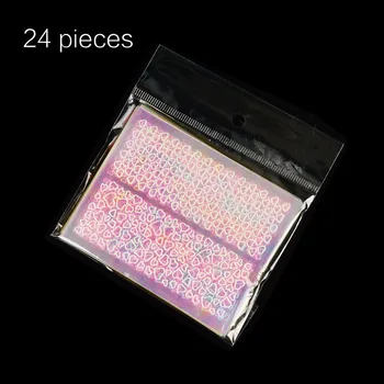 

1 package 24 pieces of nail art hollow sticker printing template hollow stickers painted stickers Nail decoration Stickers
