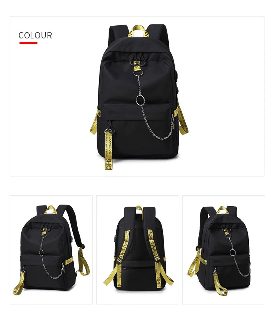 Школьный рюкзак WINNER для мальчиков и девочек, Одноцветный USB рюкзак для подростков, большая вместительность, модная дорожная водонепроницаемая сумка для ноутбука