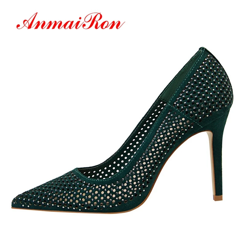 

ANMAIRON Patent Leather Pointed Toe Casual Zapatos De Mujer De Moda 2019 De Vestir Basic Super High Pumps Size 34-43 LY869