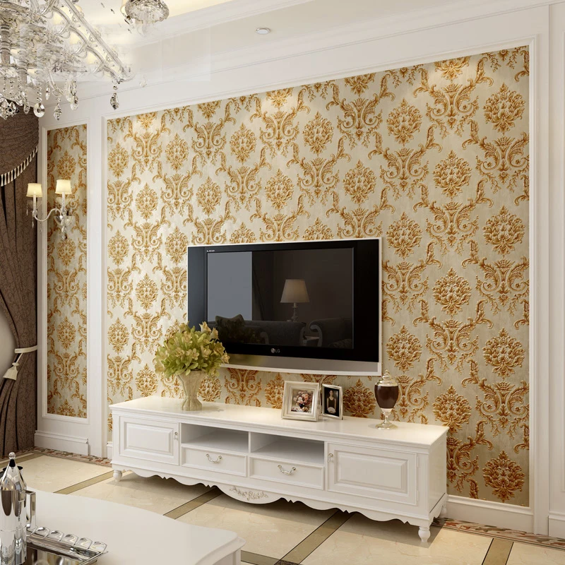 Wallpaper Self-adhesive 3D Stereo Embossed European Pattern Sticker Warm Hotel Bedroom Living Room Sofa TV Background Wall Paper Wallpaper Self-adhesive 3D Stereo Embossed European Pattern Sticker Warm Hotel Bedroom Living Room Sofa TV Background Wall Paper