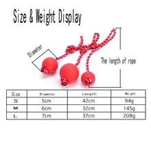 

Rubber Pet Dog Toy Interactive Red Balls With Nylon Rope Puppy Extra-tough Toys Chew Toys Toothbrush Cleaning Balls Pet Supplies