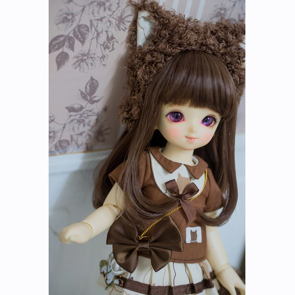 Cataleya BJD SD кукольные волосы могут DIY волосы длинные прямые волосы Конец слегка завитые 1/3 1/4 аксессуары для кукол парик