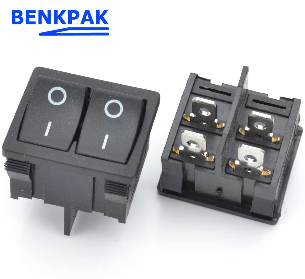 2pcs electrical rocker switch ON OFF 4 pinsin Switches from Lights & Lighting on