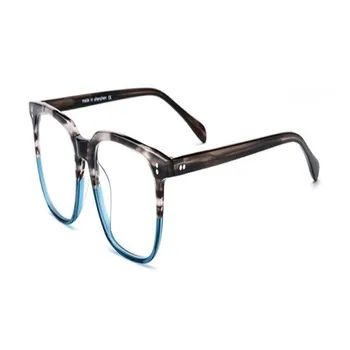 

Brand Design Unisex Fashion Full Rim Acetate Myopia Eyeglasses Frame Clear Lens Goggle Retro Optical Eyewear Spectacle Frame