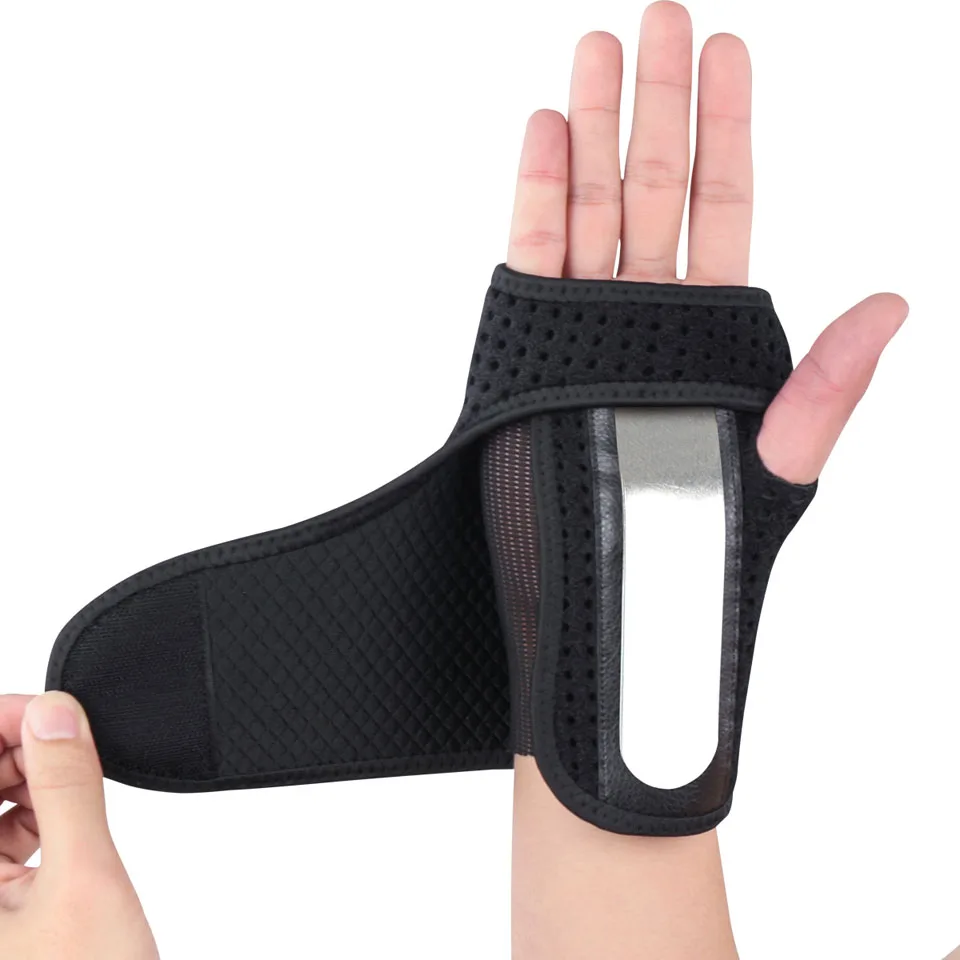 

1PCS Removable Adjustable Wristband Steel Wrist Brace Support Arthritis Sprain Carpal Tunnel Splint Wrap Protector