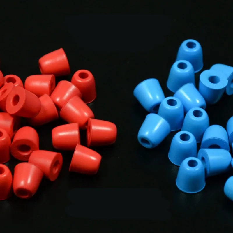 

3Pair/6pcs Medium 5mm Noise Isolating 3 color Comfortable Silicone Ear Tips Memory Foam Ear pads for KZ Headphone Earbud