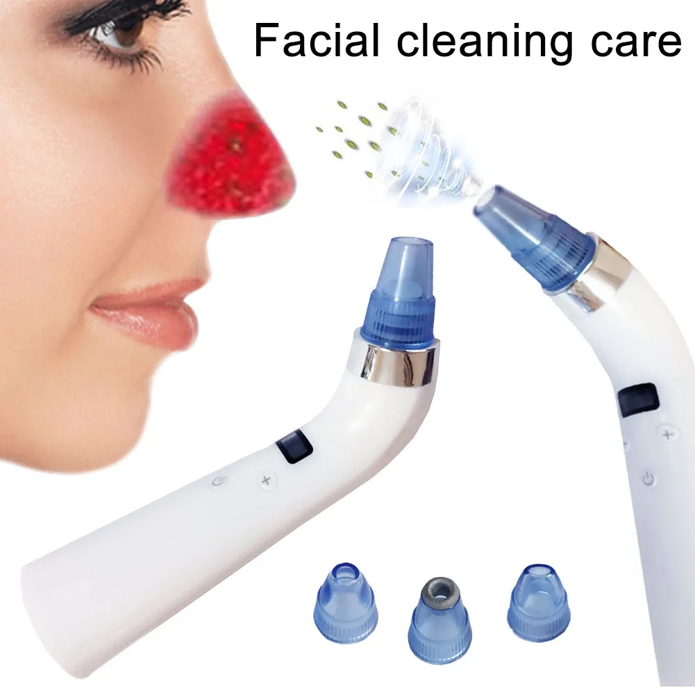 

Blackhead Remover USB Rechargeable Suction Microdermabrasion Machine Facial Pore Cleanser Set DC88