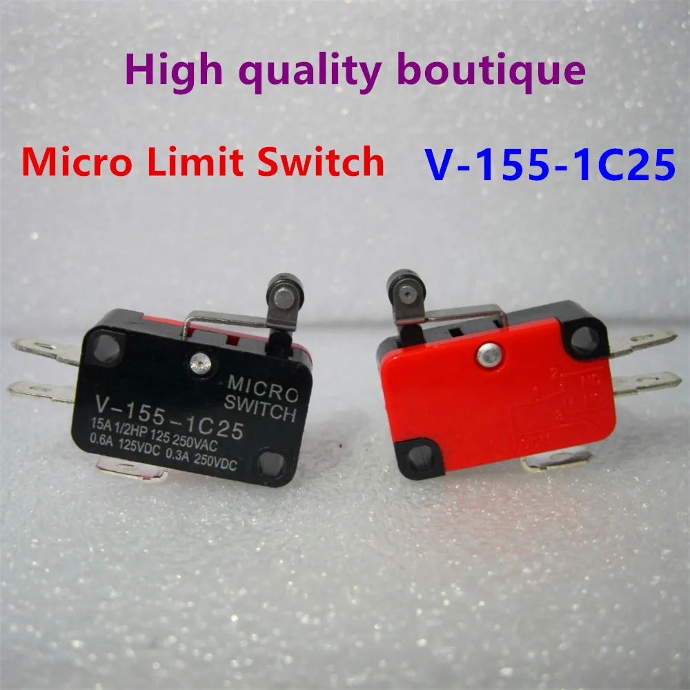 10Pcs Snap Action Push Button SPDT Momentary Micro Limit Switch 