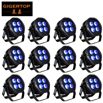 

TIPTOP 12 Units 4x18W LED Waterproof Light Wireless battery Par Light Remote Phone APP WIFI control outdoor led stage lights