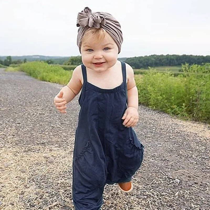

2019 Newest Design Beautiful European Infant Toddler Beach Kids Linen Kids Casual Children Girl Rompers Linen Baby Romper 0-3Y