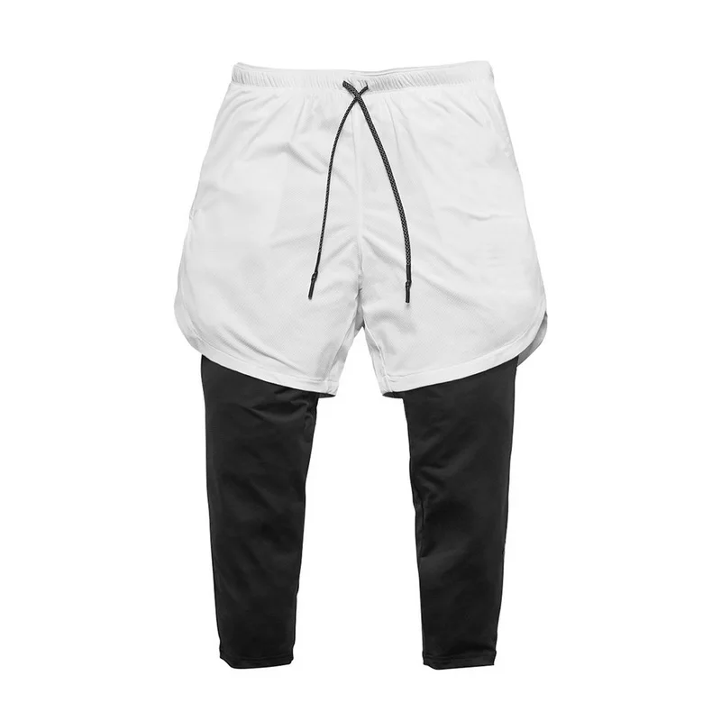 Мода 2 в 1 Gymwear шорты мужские летние спортивные шорты на шнурке Hombre камуфляжные узкие укороченные штаны мужские новые шорты для бодибилдинга