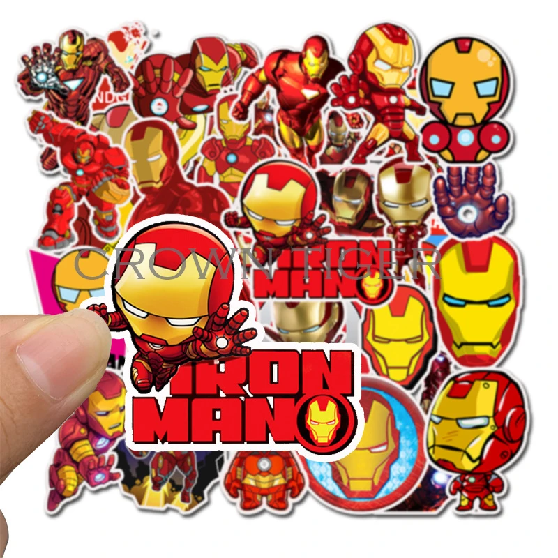 

35Pcs Iron man deadpool Super Hero MARVEL Stickers Kids Toy The Avengers Sticker Bomb For Skateboard Luggage Laptop Notebook Car