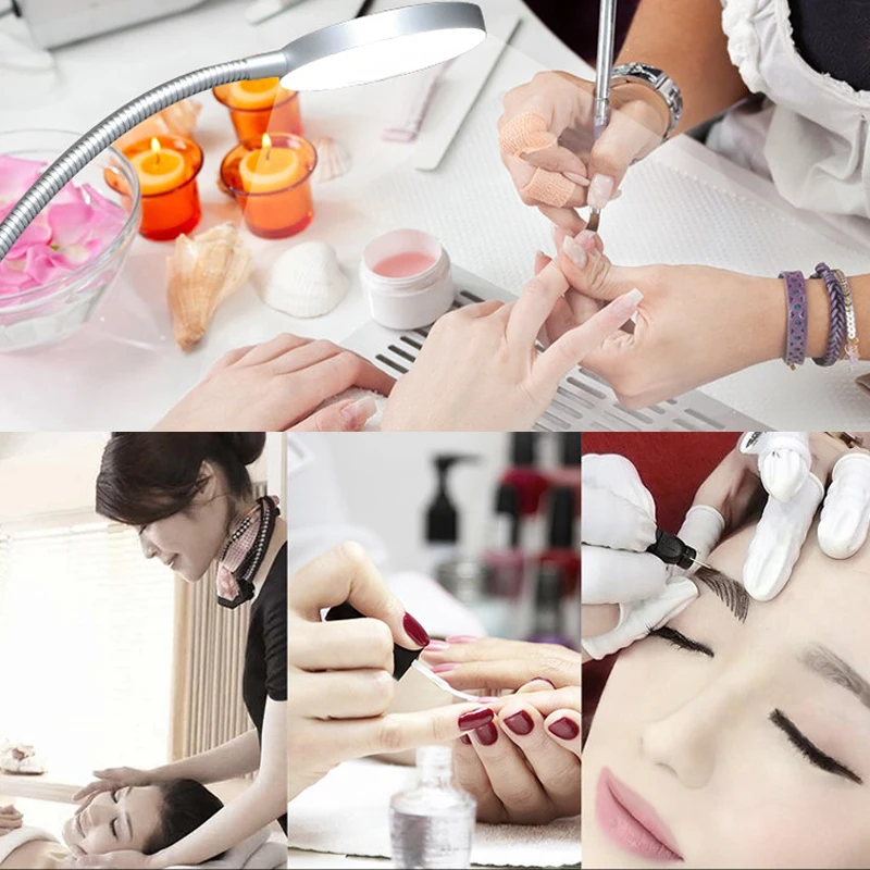 

Eyelash Lamp Superbright Rechargeable Foldable LED Light for Eyelash Grafting Cosmetics Make up MH88