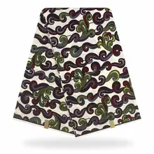 Гарантированное высокое качество нигерийская Настоящая Африканская ткань с восковой печатью хлопок 6 ярдов для вечерние платья Y904517-15