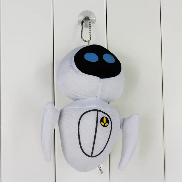 New 17cm Wall E EVE Walle Robot Stuffed plush toy keychain keyring