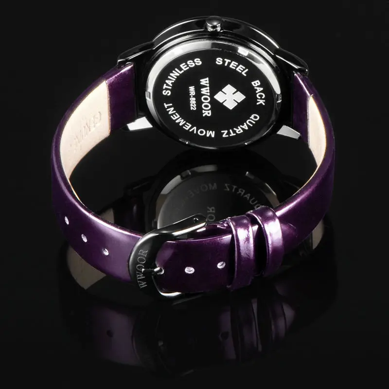 Топ Брендовые женские кварцевые часы моды Пояса из натуральной кожи Montre Femme