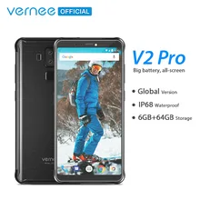 Vernee V2 Pro IP68 Waterproof Smartphone 5 99 FHD Face ID Global Network 6GB 64GB Four