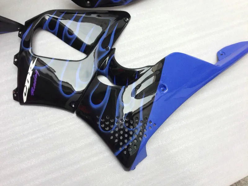 Набор обтекателей мотоцикла для HONDA CBR900RR 893 96 97 CBR 900RR 1996 1997 900 ABS Blue flames black
