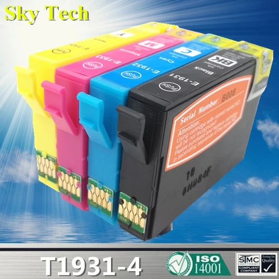 Совместимые чернильные картриджи для T830-T1934 подходят Epson WF-2521 WF-2531 WF-2541 WF-2631 WF-2651 и