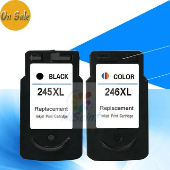 

hisaint 2PCS Compatible for Canon PG-245 CL-246 PG 245 CL 246 Ink Cartridge For MG2924 MG2520 MG2922 MX492 Inkjet Printer