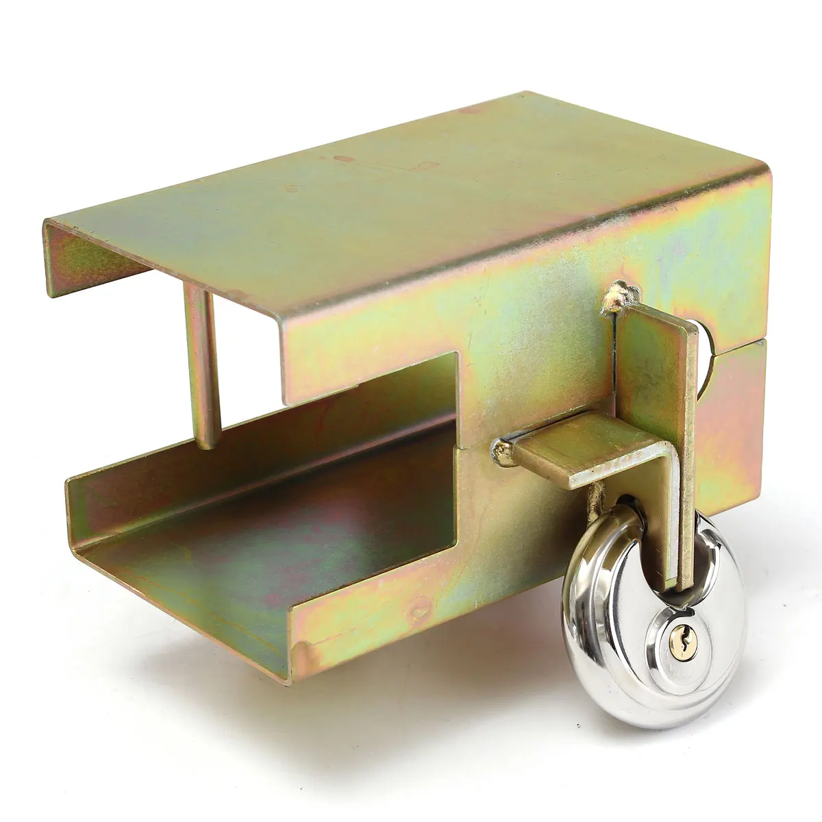 

Audew Universal Metal Trailer Security Lock Tow Anti Theft Lock With 2 Keys