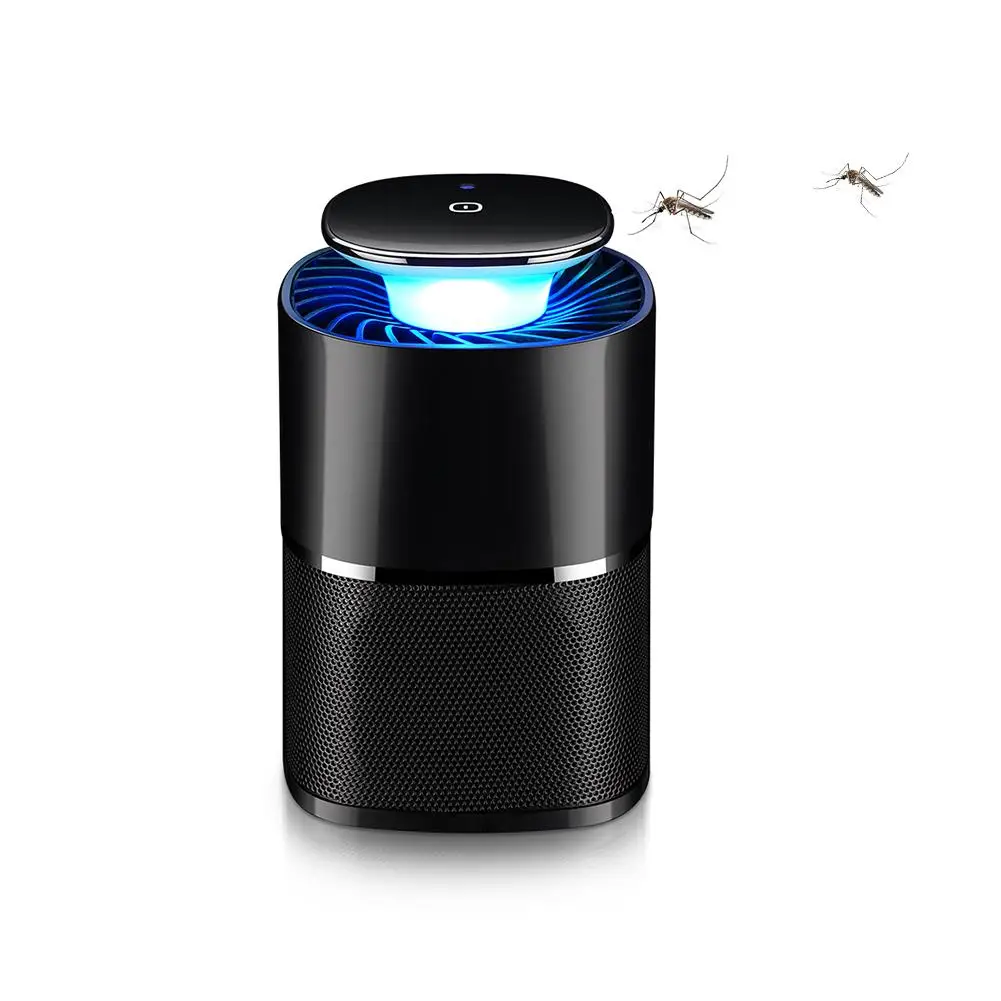 LAIDEYI USB мощность анти-москитная УФ-лампа для комаров умный убийца насекомых-Комаров Репеллент ночник для домашнего офиса - Цвет: Black