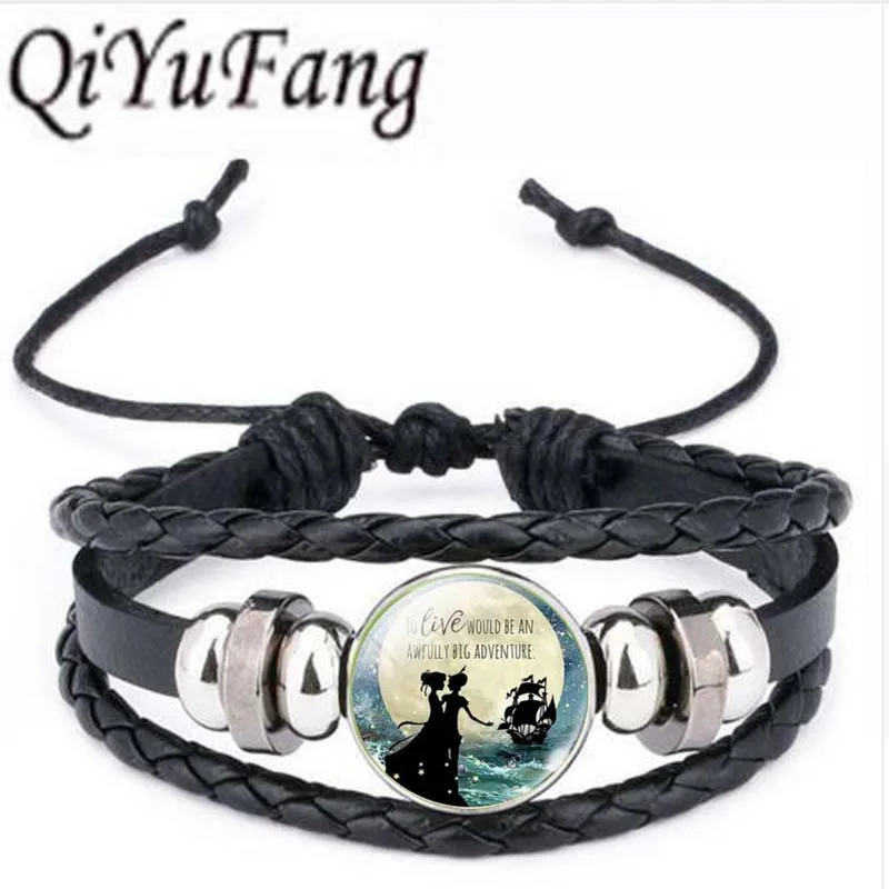 

Qiyufang Silver Color Chain Jewelry Peter Pan bracelet bangle Neverland Statement bracelet bangle Choker bracelet bangle Women