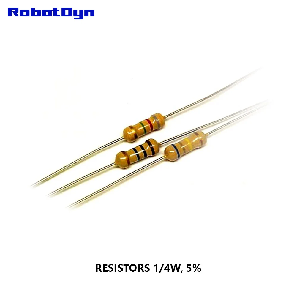 

Resistor 1 Ohm, 1/4W, 5%, DIP (TH) (pack 100 PCS)