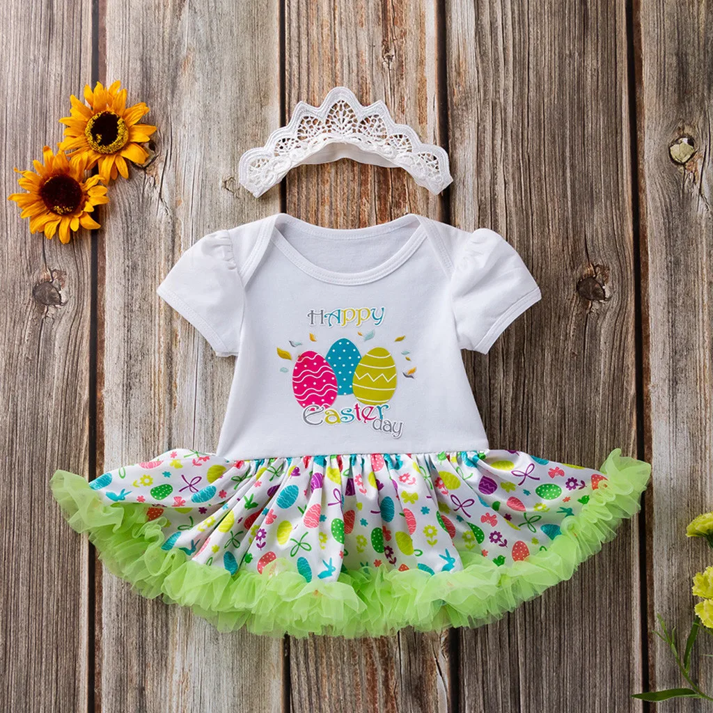 

2019 Hot new style Toddler Newborn Baby Girls Toddler Baby Girl clothes set Spring summer Baby comfort Vestido@2