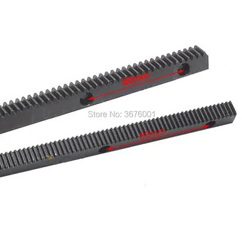 

1M 1.0 Mod 12*12*1000mm Mold Gear Rack Precision CNC Rack (Straight Teeth) Toothed rack With Install Hole
