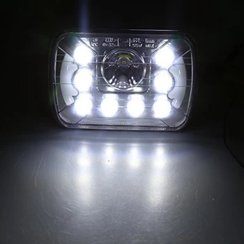

2Pcs 5x7 inch Angel Eye Headlight High Low Beam Led Headlights For Wrangler YJ Cherokee XJ Trucks 4X4 Offroad with