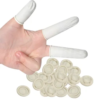 

50Pcs/Pack Disposable Anti Static Rubber Latex Finger Cots Permanent Eyelash Eyebrow Gloves Practical Tool Accessories