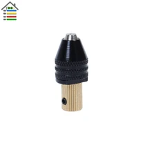 Universal Electric Grinder Chuck Copper Keyless for 2.0mm Motor Shaft Mini Collets Capacity 0.3mm-3.5mm fit Micro Drill Bit Set