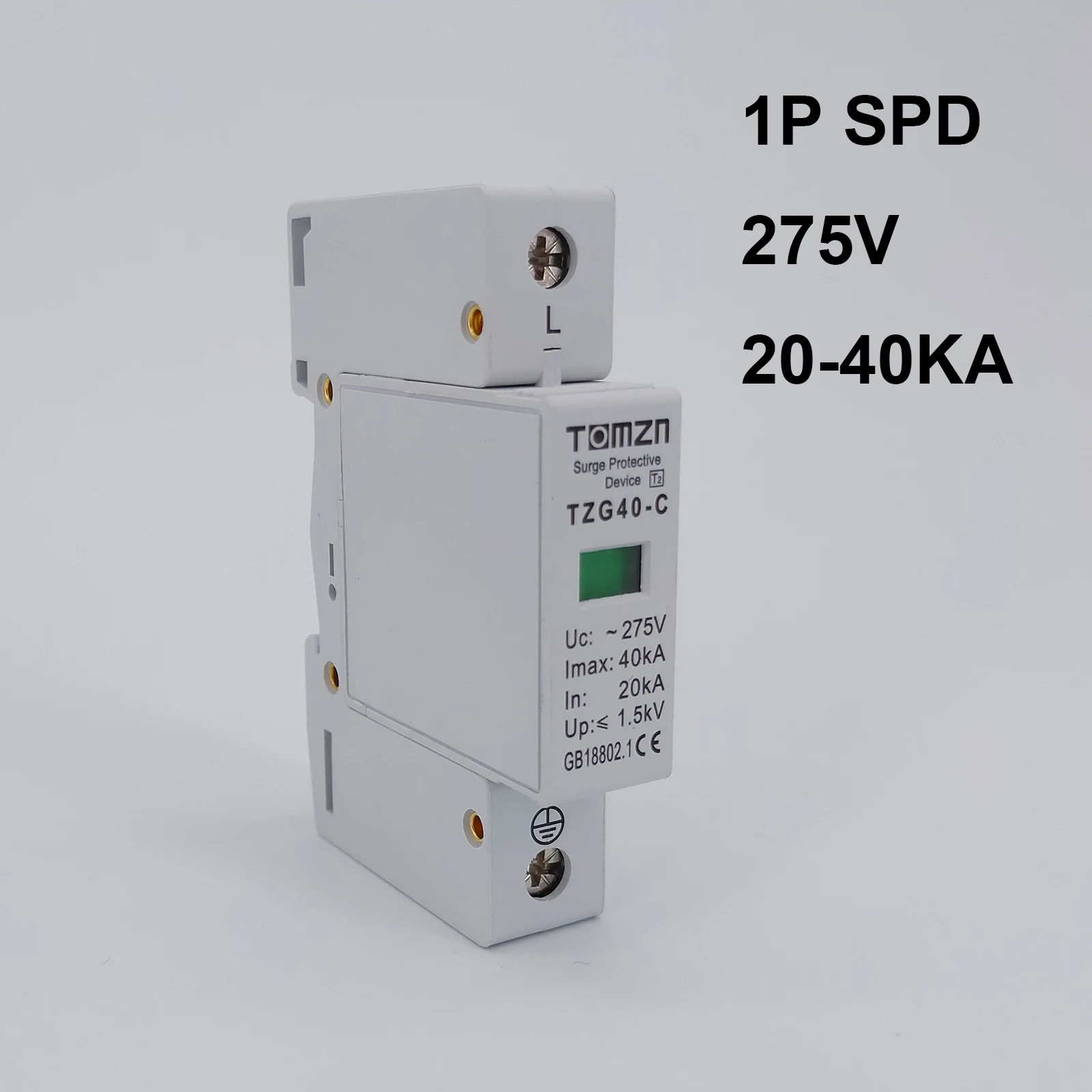 Устройство защиты от перенапряжения переменного тока SPD 1P 20 ка ~ 40 кА 275 В
