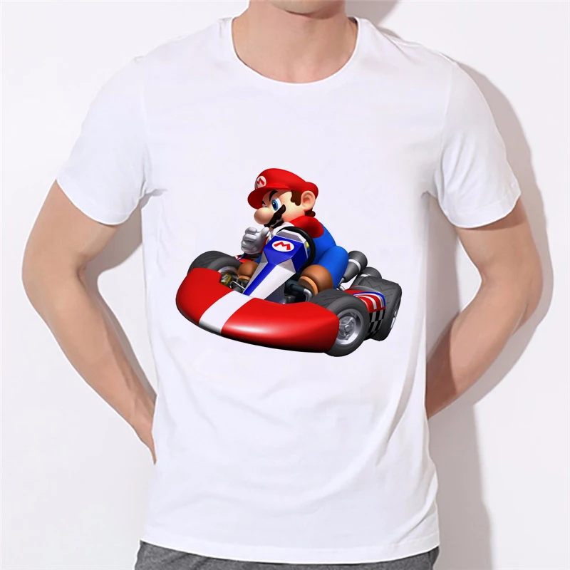 Белые футболки Super Mario Flash Bros Games для мужчин и женщин модные летние с 3d принтом