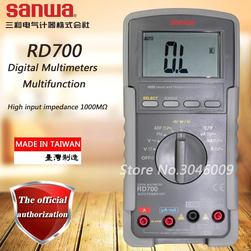 sanwa RD700 Digital Multimeters / Multifunction, High Input Impedance ...
