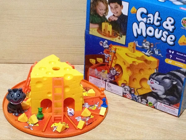 free shipping cat and mouse desk game cheese cake family table