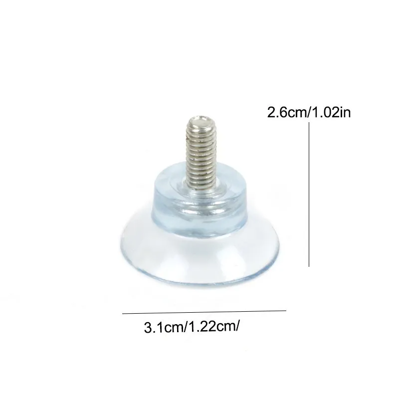 10 шт. винт Резиновая сильная присоска Сменные стеклянные прозрачные присоски пластиковые крючки для хранения стеклянных инструментов полка для ванной комнаты